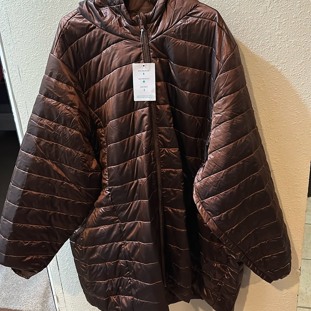 Torrid brown puffer jacket brand new